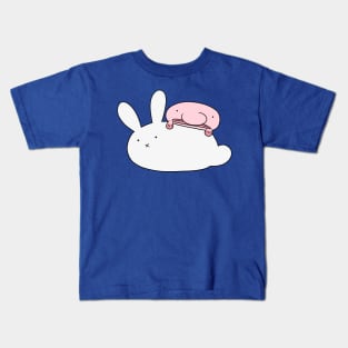 White Bunny and Blobfish Kids T-Shirt